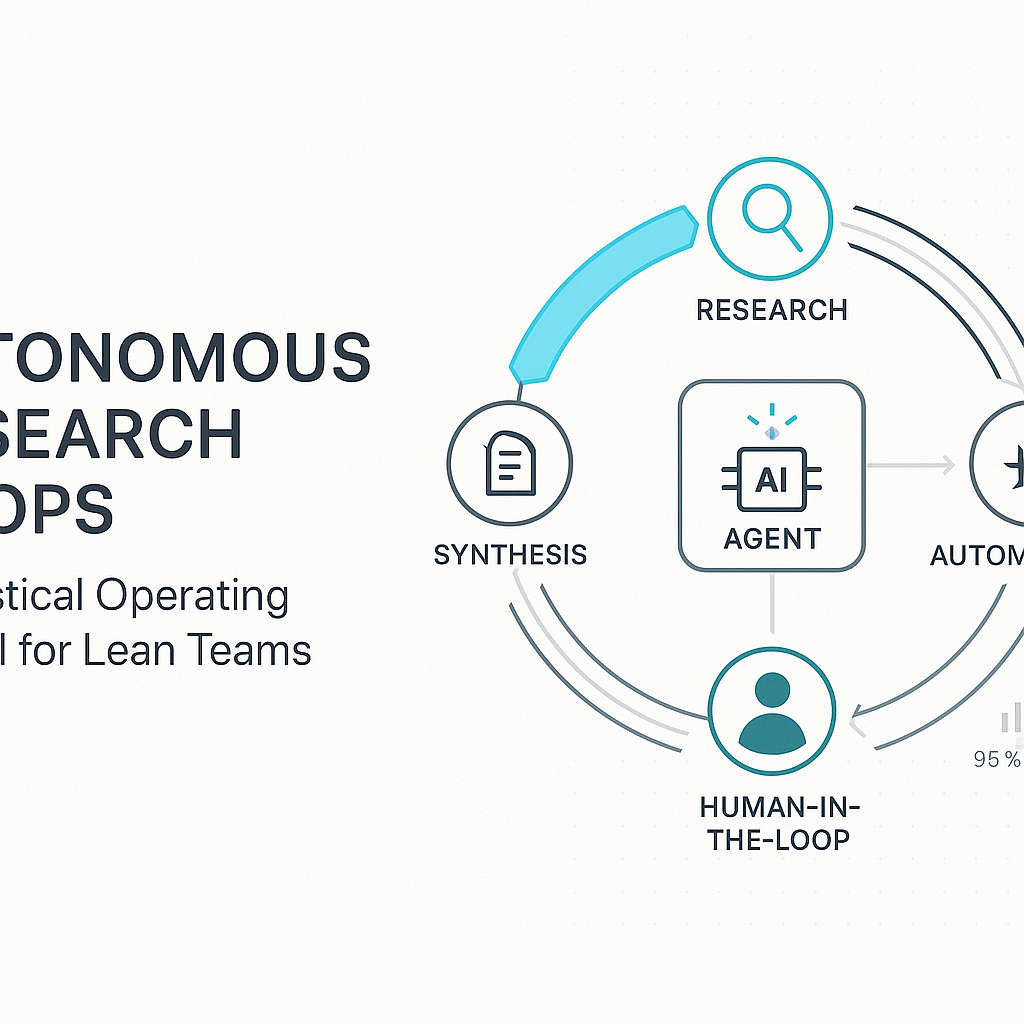 Autonomous Research Loops: A Practical Operating Model for Lean Teams