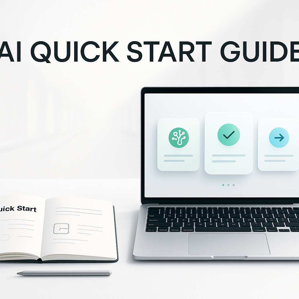 AI Quick Start Guide marketing hero graphic
