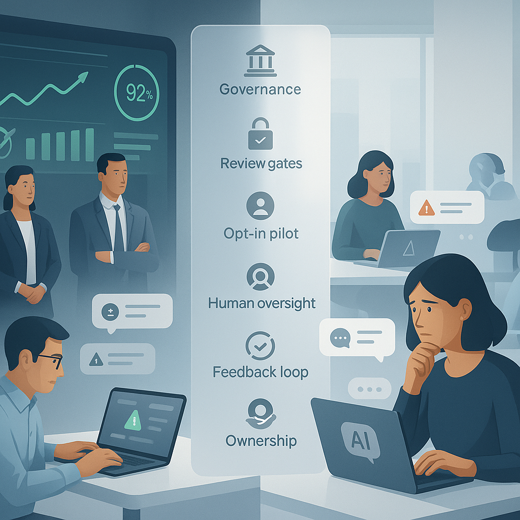 The AI Trust Gap Between Managers and Workers Is an Operating Risk